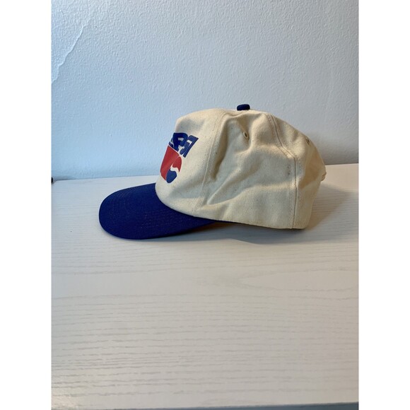 VTG 80 90 Pepsi Baseball Hat Cap Snap Back Trucker Cream Ivory K Products USA - Picture 4 of 9